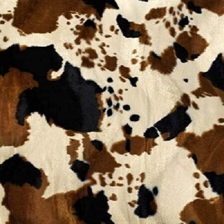 Brown Cow Velboa Faux Fur