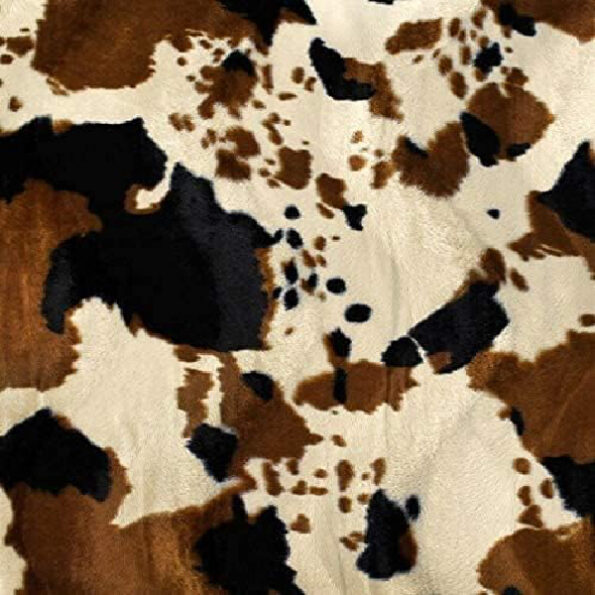 Brown Cow Velboa Faux Fur