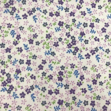 Mini Daisy Floral Poly Cotton Fabric by the Yard – 58/60” Wide, Lightweight & Soft Printed Fabric for Sewing, Quilting, Crafts & DIY Projects