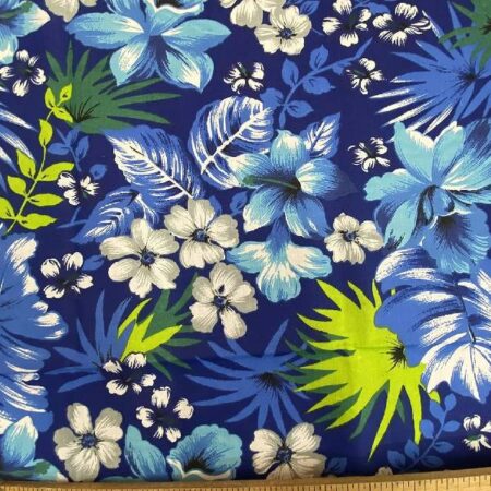 Hawaiian Floral Poly Cotton Fabric
