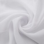 58/60" Solid Color Chiffon Fabric Rustic Sheer Bridal Wedding Party Decorations Backdrop, White