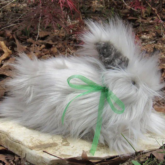Customer creation by Tabitha — faux fur Angora bunny plush