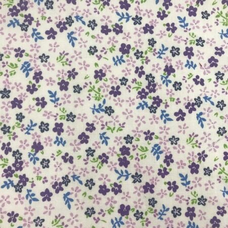 Mini Daisy Floral Poly Cotton Fabric by the Yard