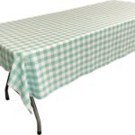 Gingham Tablecloth 60 x 108 Inches - 1 Inch Checkered Pattern, 100% Polyester Rectangular Table Cover
