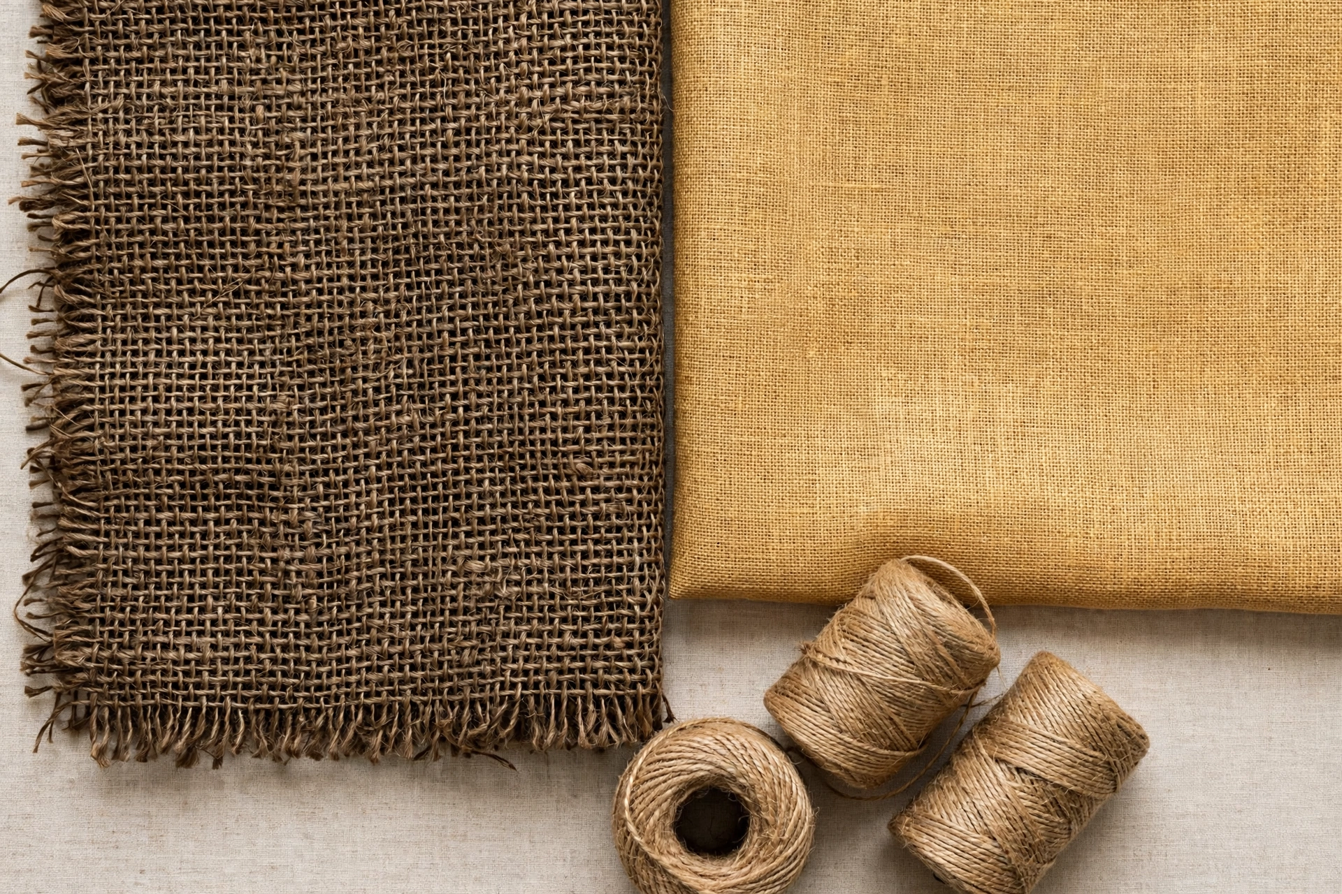 Burlap vs jute fabric comparison