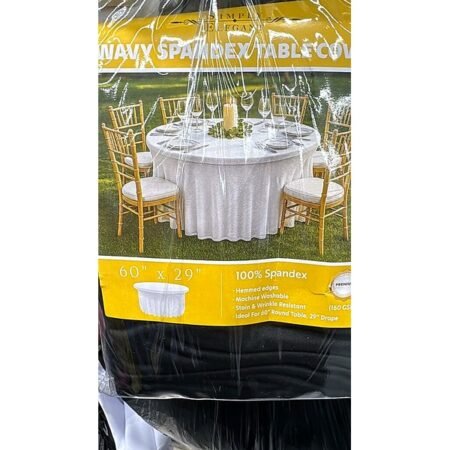 Fitted Tablecloth 60" Round - Spandex Stretch Cover