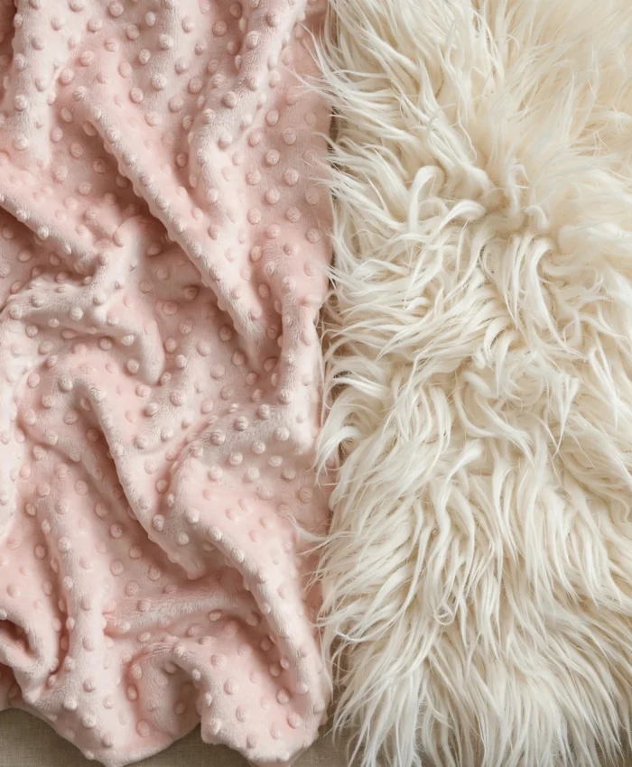Minky vs faux fur fabric comparison